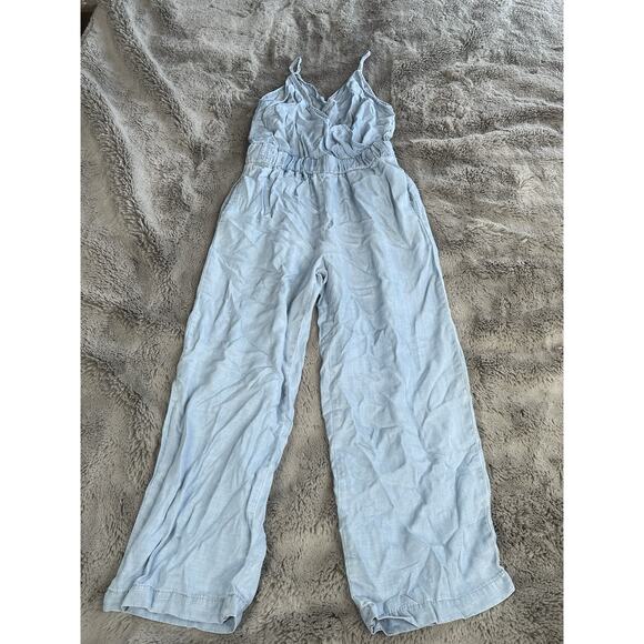 Thread & Supply Ladies Romper Chambray Stretchy Comfortable Size Xsmall - Picture 7 of 12